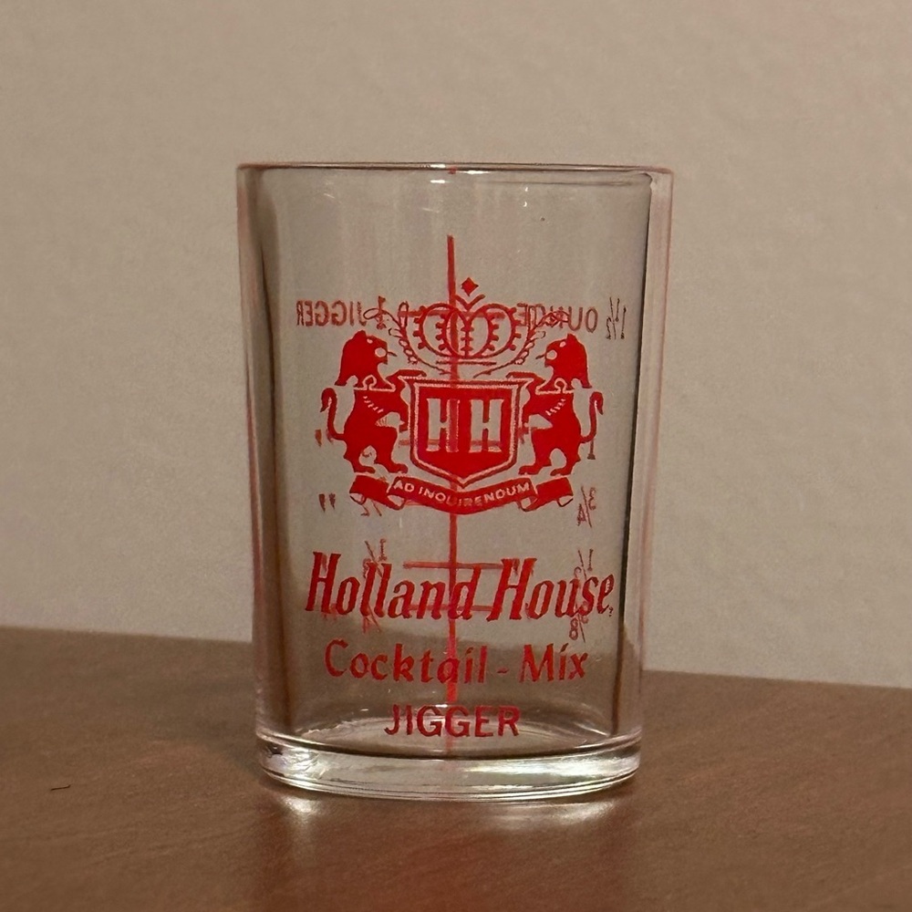 Vintage 1940s Shot Glass From Holland House.
